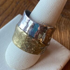 Silpada sterling & brass ring